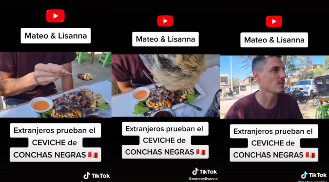 EXTRANJERO PRUEBA CEVICHE de CONCHAS NEGRAS y su REACCIÓN DEJA EN 'SHOCK' a CIBERNAUTAS | VIDEO