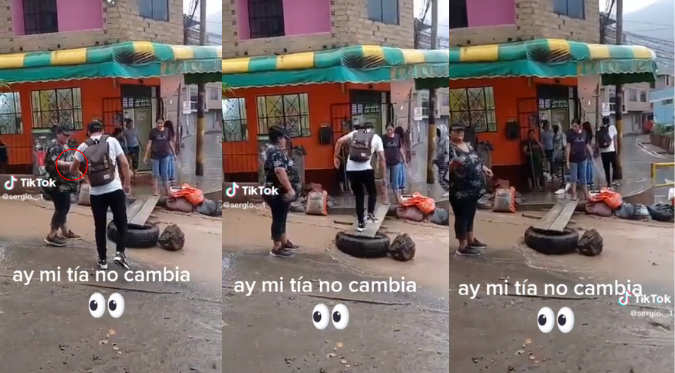 ¡MUJER DE NEGOCIOS!: PERUANA CONSTRUYE un 'PUENTE' para CRUZAR HUAICO y COBRA PASAJE por PASAR | VIDEO