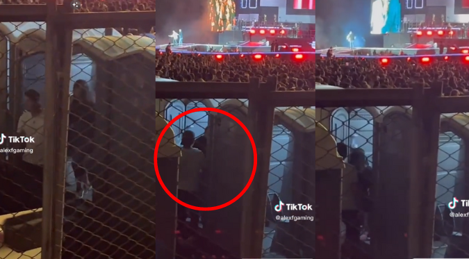 PAREJA es CAPTADA en SOSPECHOSA CIRCUNSTANCIA en BAÑOS PORTÁTILES en PLENO CONCIERTO del 'GRUPO 5' | VIDEO