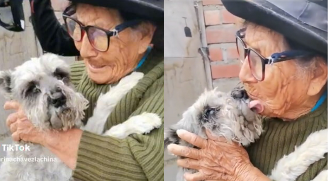 ABUELITA de 103 AÑOS ENCONTRÓ a su PERRITO PERDIDO 'Raylu' y PROTAGONIZAN EMOTIVO MOMENTO | VIDEO