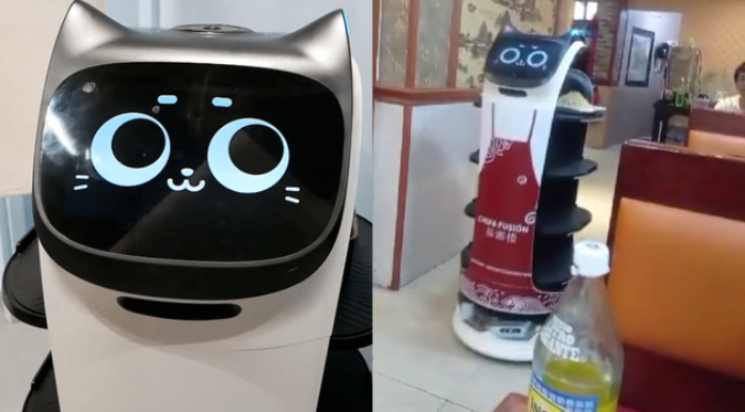 GATO ROBOT MESERO es la NUEVA SENSACIÓN QUE INCREMENTÓ LAS VENTAS en CHIFA de LOS OLIVOS | VIDEO