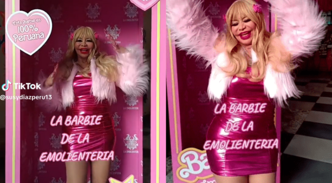 SUSY DÍAZ POSA en CAJA de BARBIE y LAS REDES ESTALLAN: “Tiene corazón de quinceañera” | VIDEO