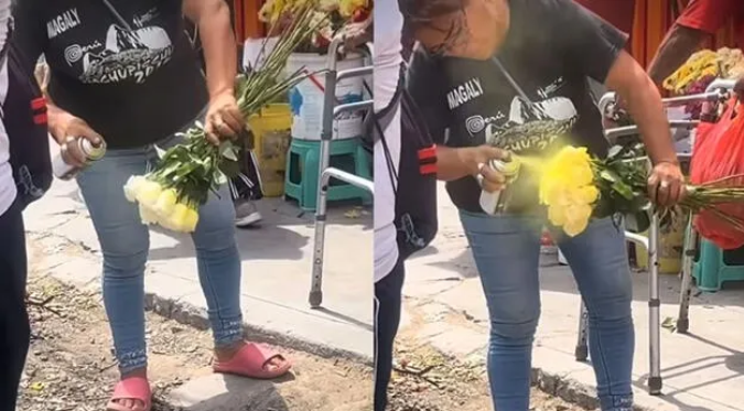 JOVEN FUE a COMPRAR FLORES AMARILLAS y DESCUBRIÓ a VENDEDORA REALIZANDO INSÓLITA MANIOBRA | VIDEO