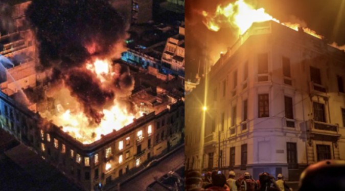 Todavía NO ESTÁ CONTROLADO: Bomberos continúan con los trabajos en edificio Marcionelli | VIDEO