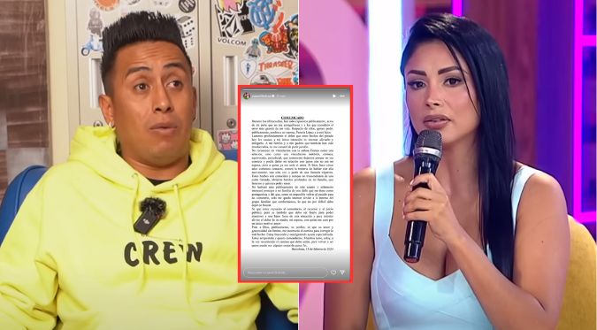 Christian Cueva rompe su silencio sobre infidelidad a su esposa con Pamela Franco: “Fue erróneo”