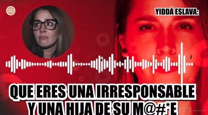 Yiddá Eslava explota contra reportera tras filtrar conversación: “Eres una hija de su ***”