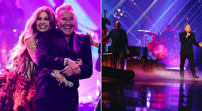 Ricardo Montaner y Thalía sorprendieron en los Latin AMA’s al cantar en salsa acompañados de Sergio George