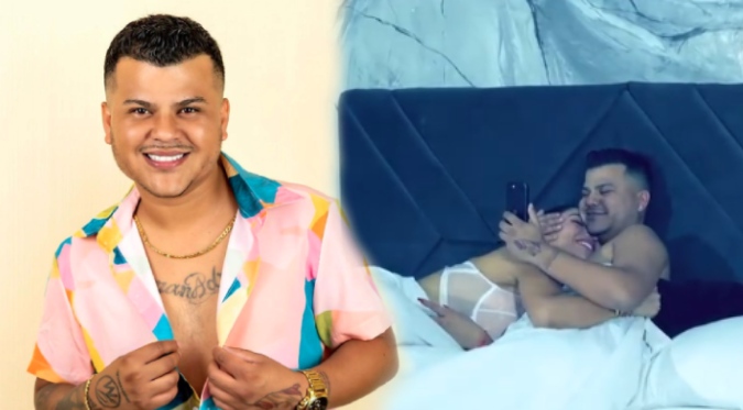 Jeinson Manuel sorprende a seguidores al aparecer en la cama con Leysi Suárez [VIDEO]