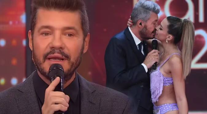 Marcelo Tinelli confirma su romance con Milett Figueroa con beso EN VIVO