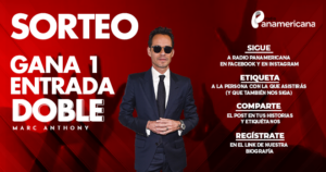 Gana una entrada doble para el concierto de Marc Anthony