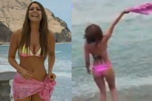 Mira el detrás de cámaras del programa ‘en bikini’ de Karen Schwarz – VIDEO