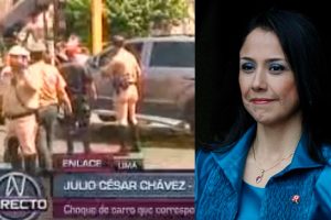 Nadine Heredia fue traslada a clínica tras sufrir accidente de tránsito