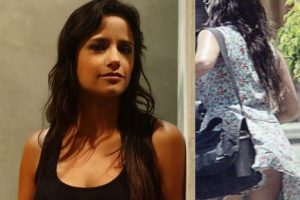 Viento le jugó mala pasada a Melania Urbina