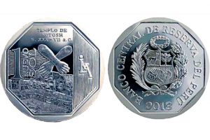 Presentan nueva moneda de un sol alusiva al templo de Kotosh