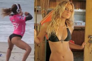 Sensual rutina de calentamiento de surfista se vuelve viral – VIDEO