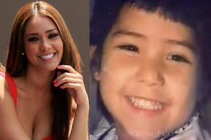 Karen Schwarz publicó imagen suya de niña