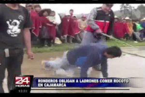 Insólito: castigan a los ladrones comiendo ají rocoto-VIDEO