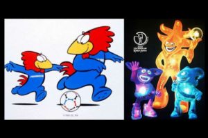 Mira todas las mascotas de los mundiales