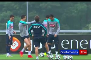 Cr7 sorprende en entrenamiento con gracioso baile