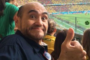 El ‘Señor Barriga’ estuvo en Brasil para alentar a México (FOTOS)