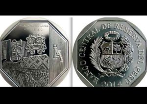 Nueva moneda de un sol con la imagen de la Huaca de la Luna