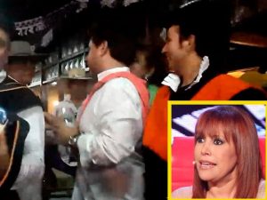 ¿Magaly Medina se pone celosa porque su expareja le canta a ‘Las Chicas Doradas’? (VIDEO)