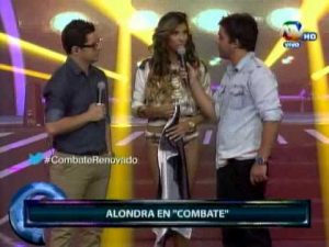 Alondra García Miró se presentó en ‘Combate’ con bandera del Corinthians (VIDEO)