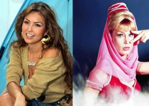 Thalía se emocionó al conocer a actriz de «Mi bella genio» (FOTO)