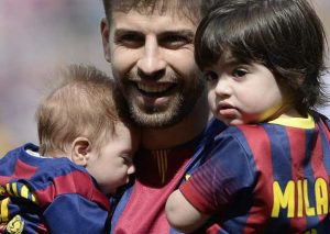 Shakira orgullosa del primer gol de Milan en el Camp Nou (VIDEO)