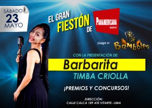 ¡Barbarita en el Gran Fiestón de Radio Panamericana!