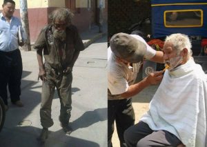 Chiclayo : vecinos de Ferreñafe tuvieron gesto solidario con indigente (FOTOS)