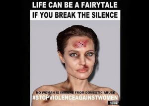 Día de la Eliminación de la Violencia contra la Mujer: Angelina Jolie y Emma Watson aparecen brutalmente golpeadas (FOTOS)
