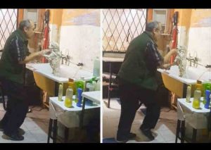 Facebook: Mira el divertido baile de un peluquero de mascotas y un perro -VIDEO