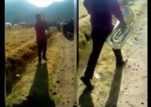 Facebook: Tocó su tuba ebrio y  este fue el ‘pequeño’ incidente – VIDEO