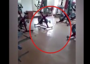 Facebook:  Ente paranormal apareció en un gimnasio – VIDEO