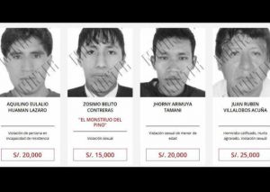 Dan recompensa por el paradero de estos hombres acusados de violación