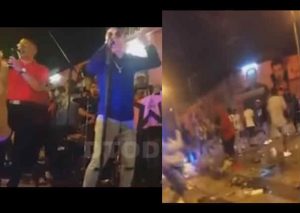 César Vega: Preciso momento de la balacera en su presentación – VIDEO