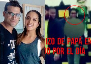 ¿Y Christian Domínguez? Karla Tarazona hizo de papá en actuación de su hijo