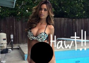 Modelo está embarazada, pero sorprende la forma de su barriga ( FOTOS)