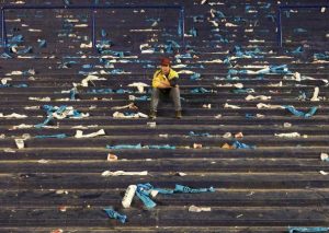 Foto de hincha argentino entristece a Argentina y se vuelve viral