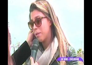 Alondra García Miró fue captada llorando por el fallecimiento de su hermano
