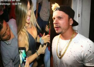 Korina Rivadeneira bailó bien pegadito con hombre desconocido
