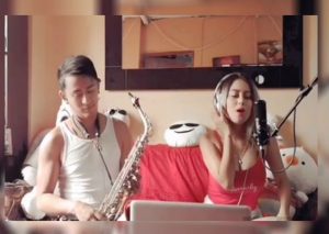 Amy Gutierrez y su novio se lucen con tremendo cover acústico