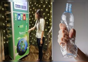Llegó a Perú la máquina que te regala comida a cambio de botellas