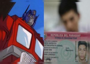 Padre fan de ‘Transformers’ le pone de nombre ‘Optimosprayn’ a su hijo