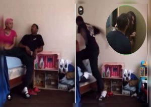 Joven termina con su enamorado en plena transmisión y él la agarra a golpes