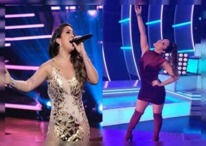 Daniela Darcourt alborotó el set de ‘Esto es Guerra’ junto a Isabel Acevedo