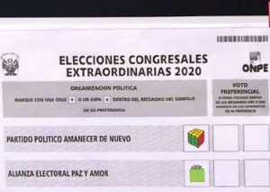 Así debes votar en las elecciones congresales