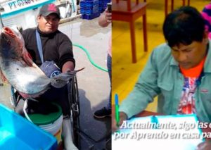 Pescador de 40 años aprovecha ‘Aprendo en casa’ para culminar la primaria