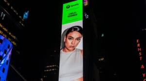 Cielo Torres en el Times Square de New York